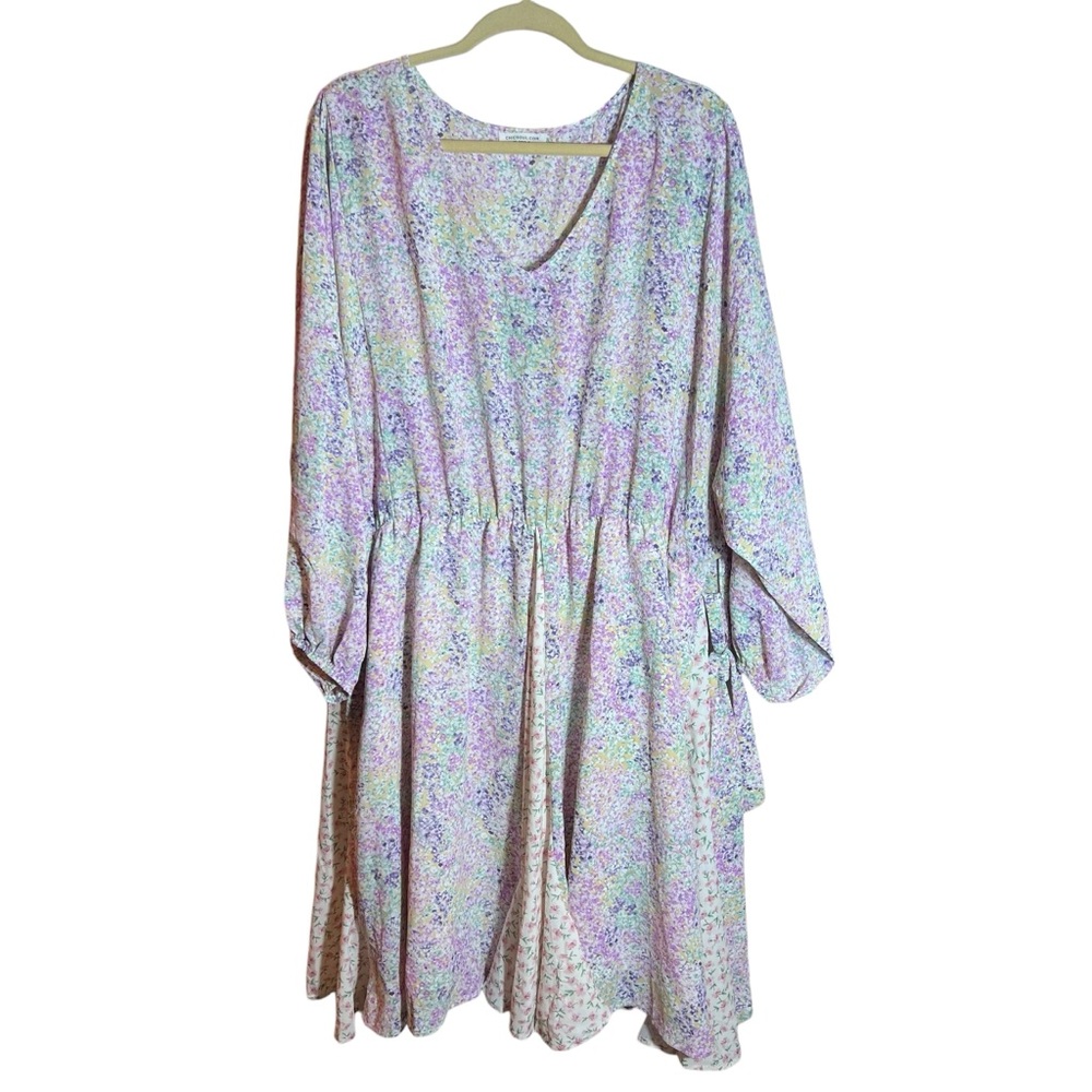 Chic Soul Floral Lightweight Dress, 2XL